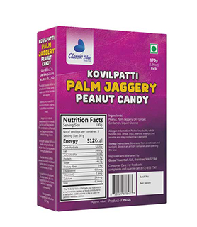 Kovilpatti Special Palm Jaggery Peanut Candy Bar