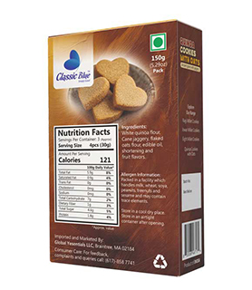 Quinos Cookies with Oats 