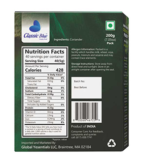 Handpounded Coriander Powder 