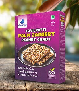 Kovilpatti Special Palm Jaggery Peanut Candy Bar